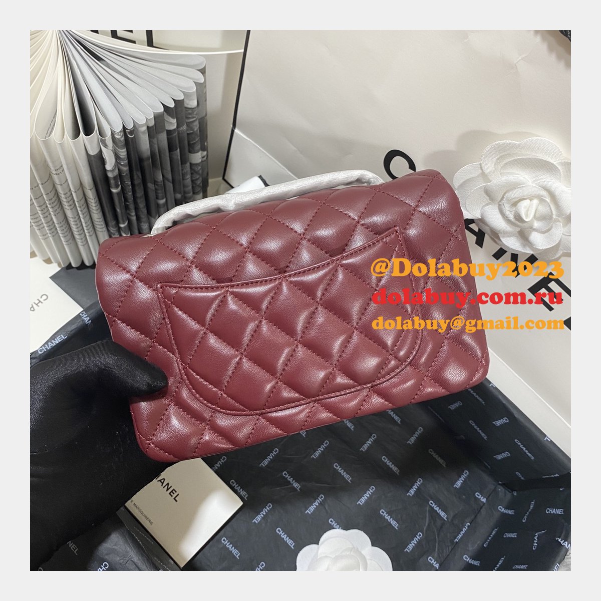 Fashion CC Lambskin Flap Designer 20CM Bag 1116