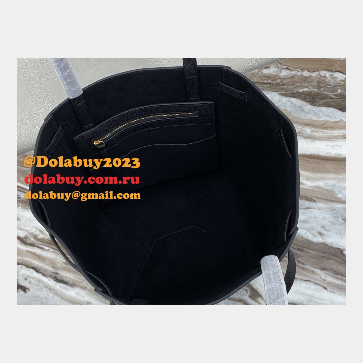 Cheap High Quality Replica Celine Black Cabas Phantom For Sale