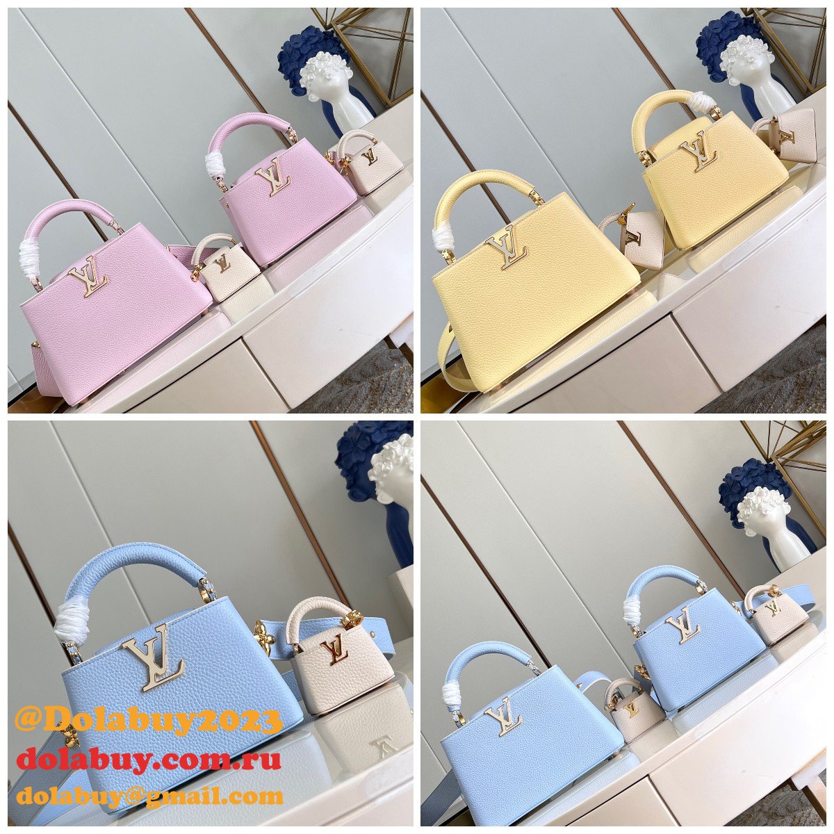 Louis Vuitton 7 Star M48865 Mother-Child Capucines High-Quality Replica Bags
