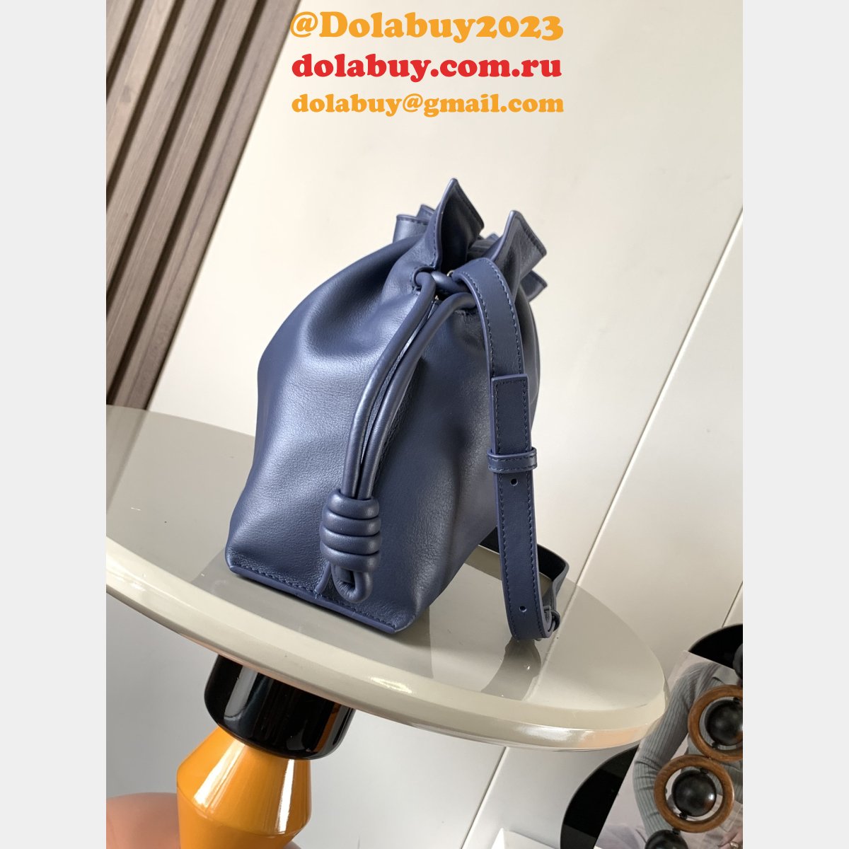 7 Star Loewe Flamenco Nappa Leather Clutch Lucky Bag