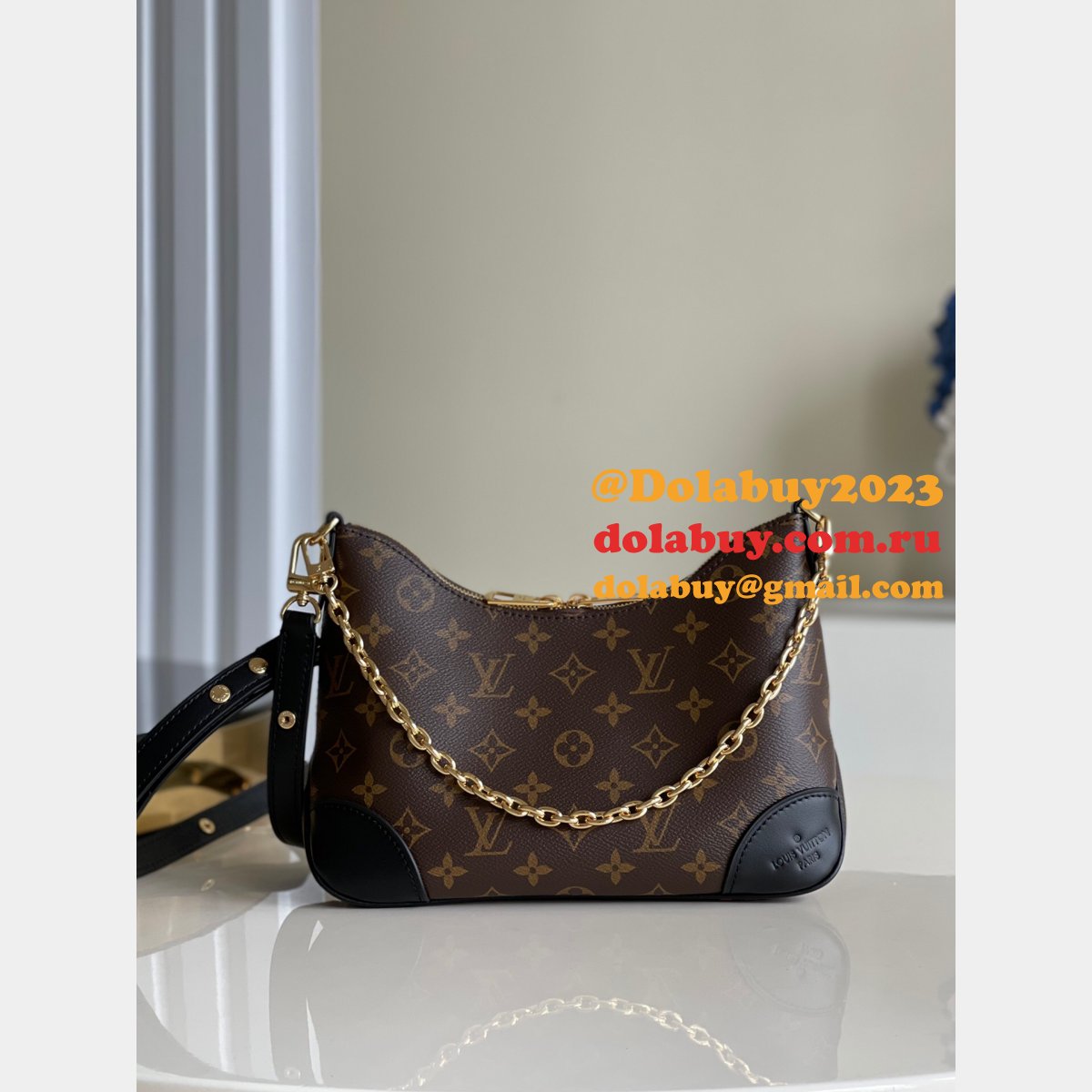 Knockoff Louis Vuitton From china M45832/M45831 Boulogne Monogram Canvas Bag