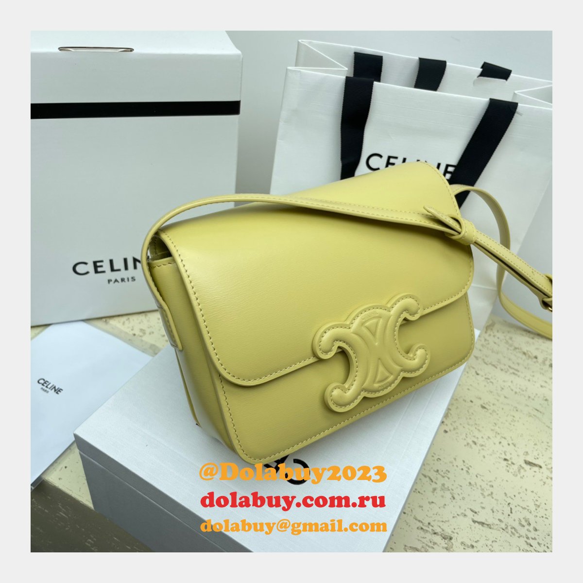 1:1 Replica Celine Triomphe Teen Luxury Handbag