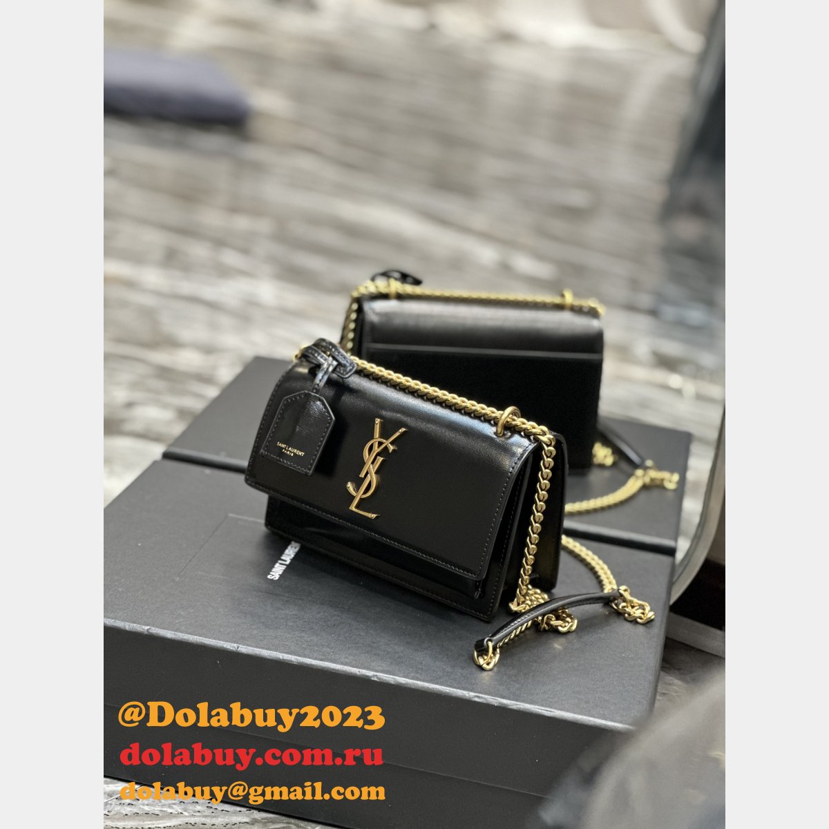 Replica YSL 1:1 Mirror 19cm Yves Saint Laurent Sunset 441972 Bag