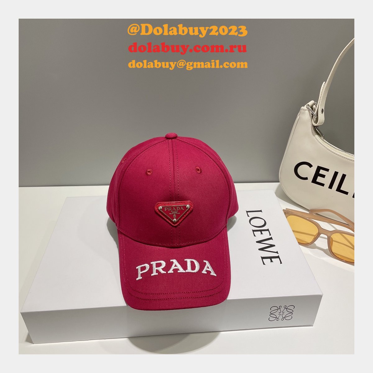 Tyga 7 Star Wearing a Prada Replica Bucket Hat