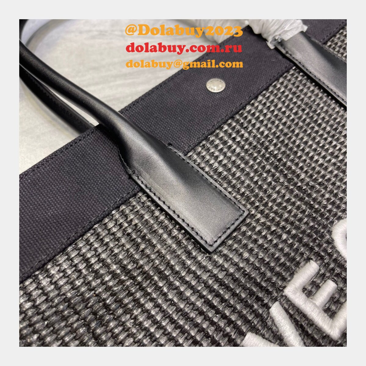 Best High Quality YSL replica Rive Gauche Large Tote Printed Canvas 509415 bags