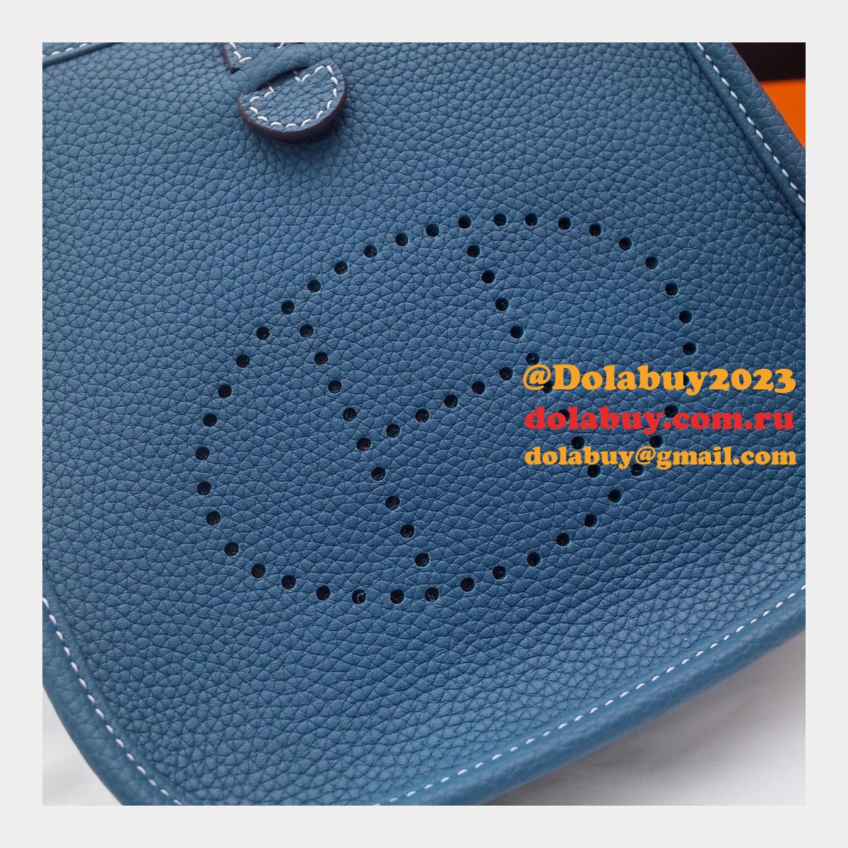 Cheap High Quality Replica Hermes Evelyne For Blue Sale
