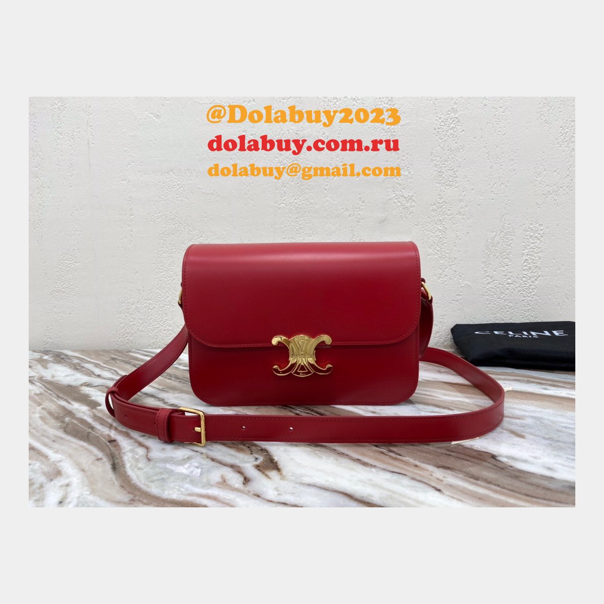 The Best Celine 1:1 Mirror Triomphe Replica Dolabuy 22cm Bag