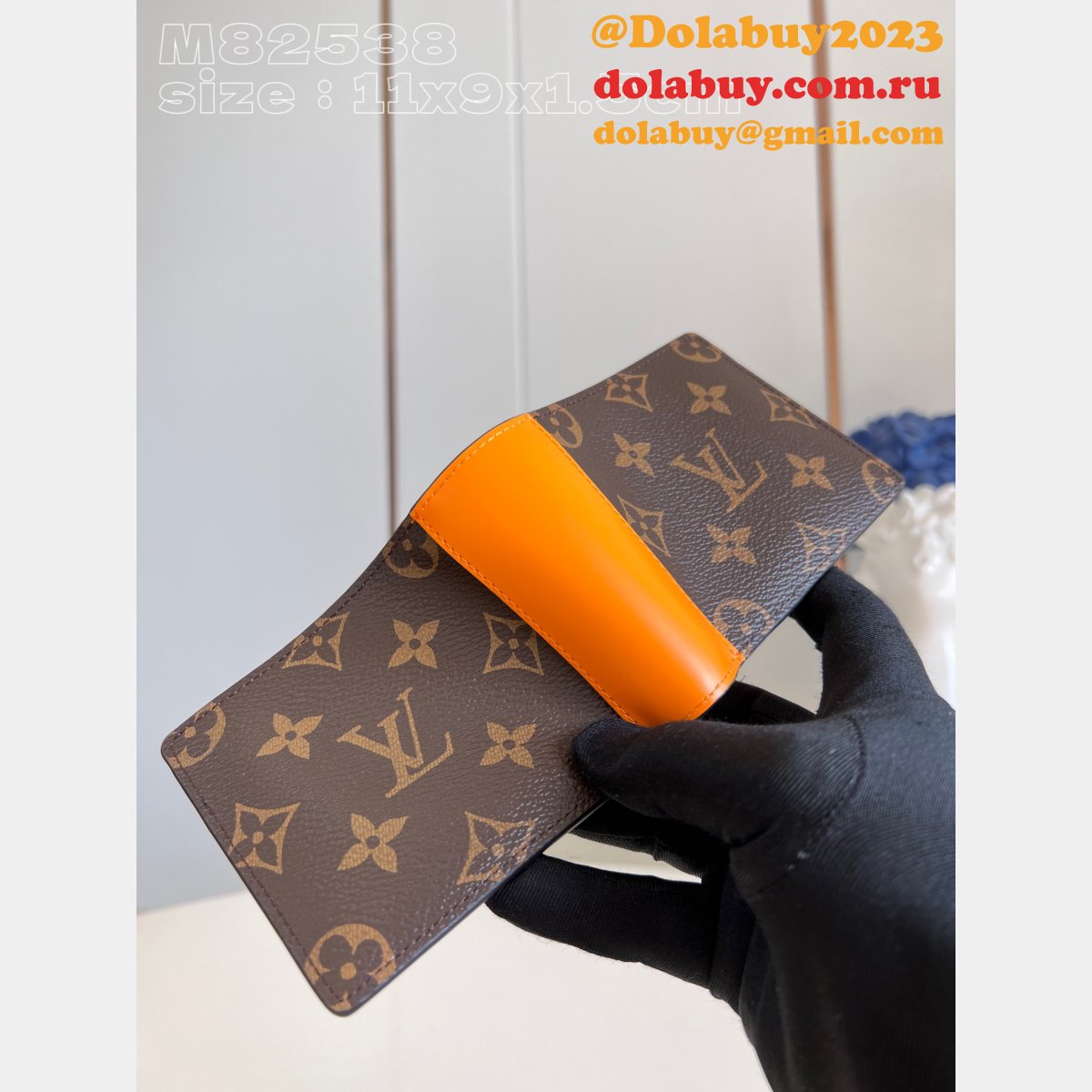 Designer M82538 M82955 M82551 Brazza Pocket Organizer Multiple LV Wallet