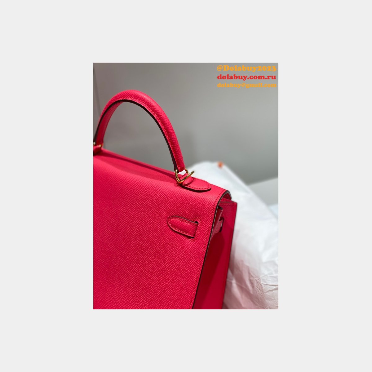 High Quality Replica Hermes Epsom Kelly 19/25/28CM Red Bag For Sale