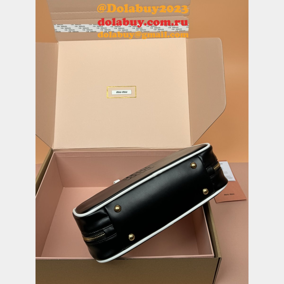 Perfect MIU MIU Beau Calfskin Leather Bag 5BB173