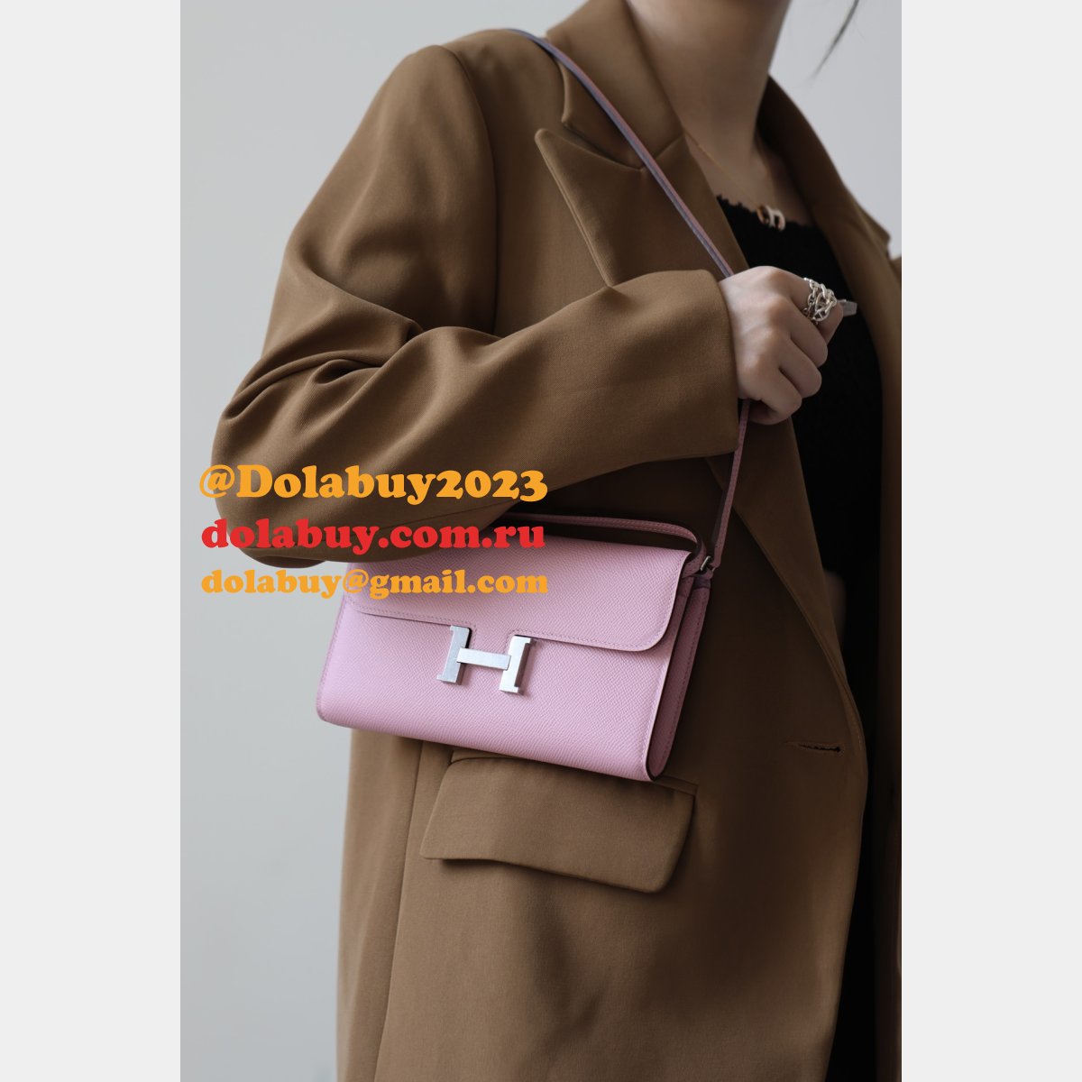 7 Star hermes constance to go clutch bag