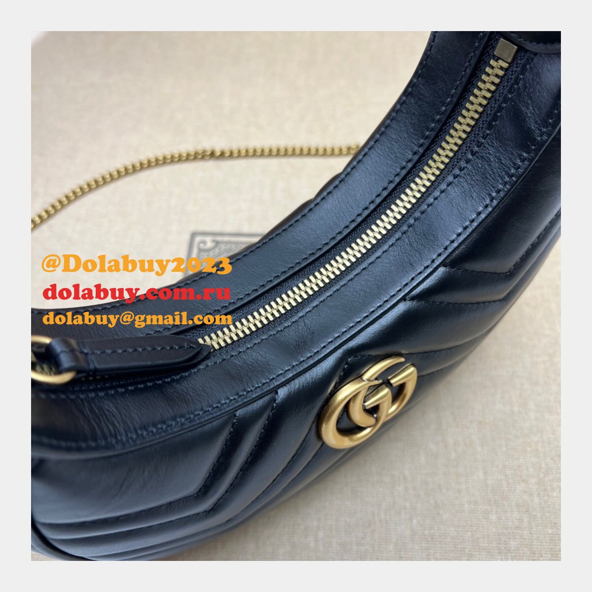 G*u*i best 699514 gg marmont half-moon-shaped replica bag