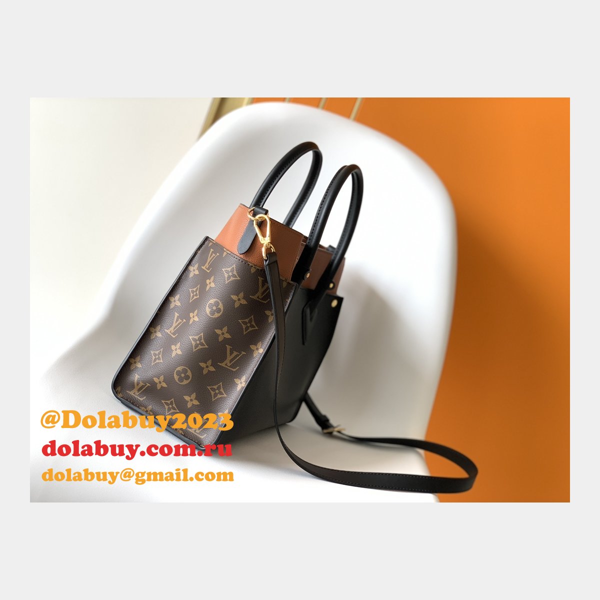 Designer LOUIS VUITTON On My Side MM M53825 HANDBAG