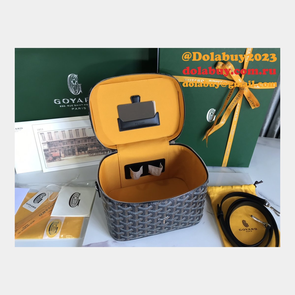 Beauty Fake Designer 020185 Makeup Goyard Muse Luxury Bag