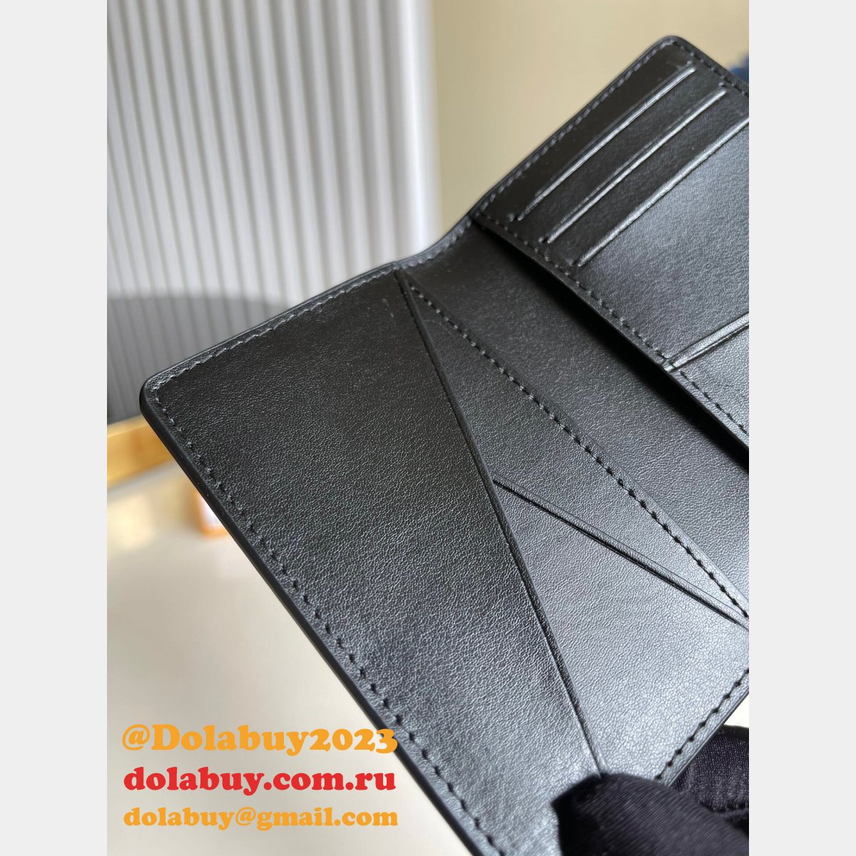 Louis Vuitton Pocket Organizer H26 M69979 Black Small Leather