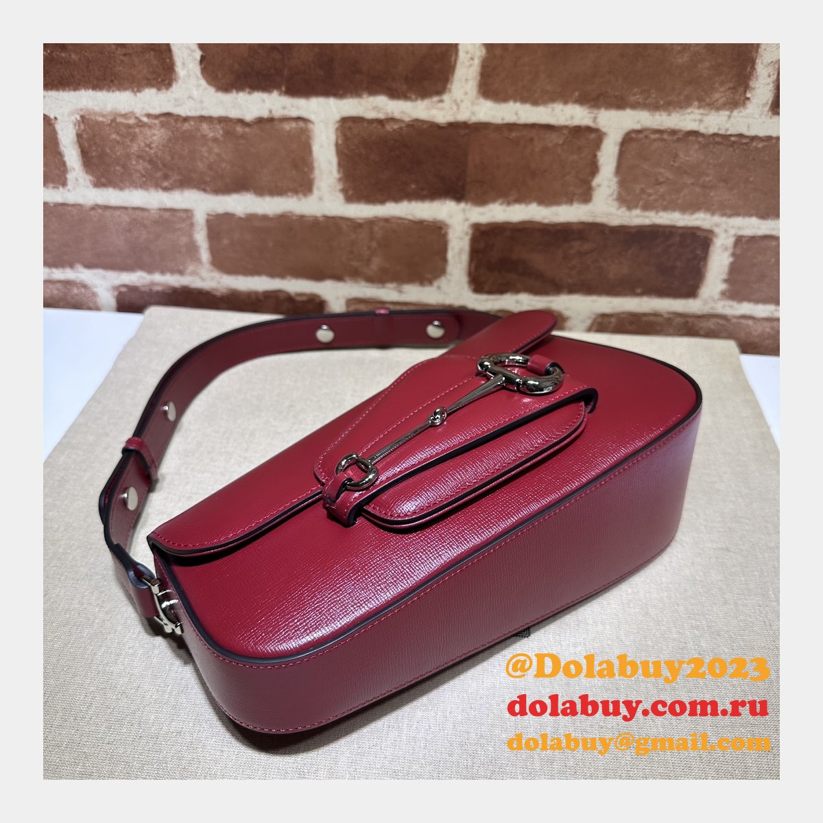 G*u*i copy horsebit 1955 764155 shoulder 1:1 mirror bag