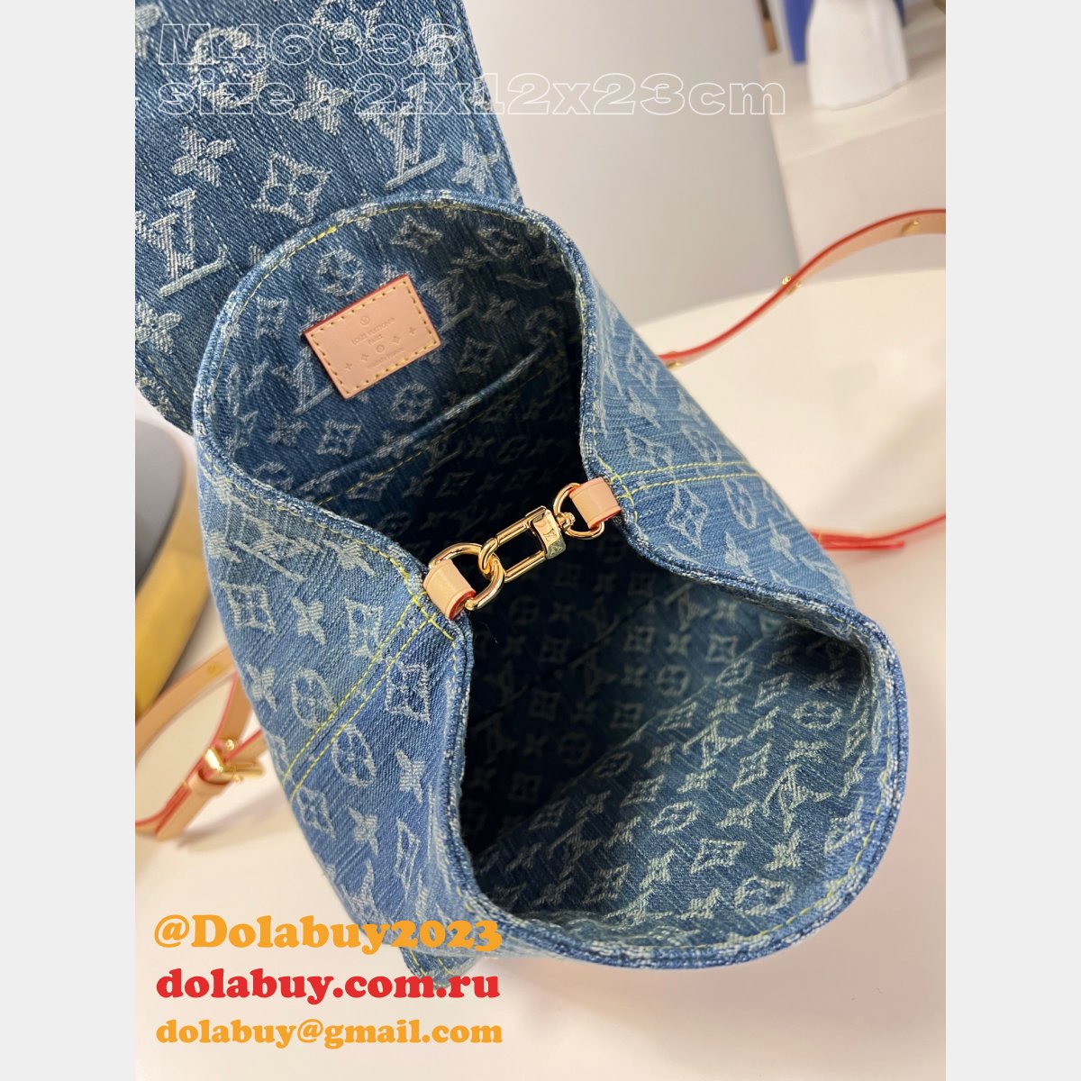 Venice Monogram Denim M46836 Top Quality Louis Vuitton Fake Bag