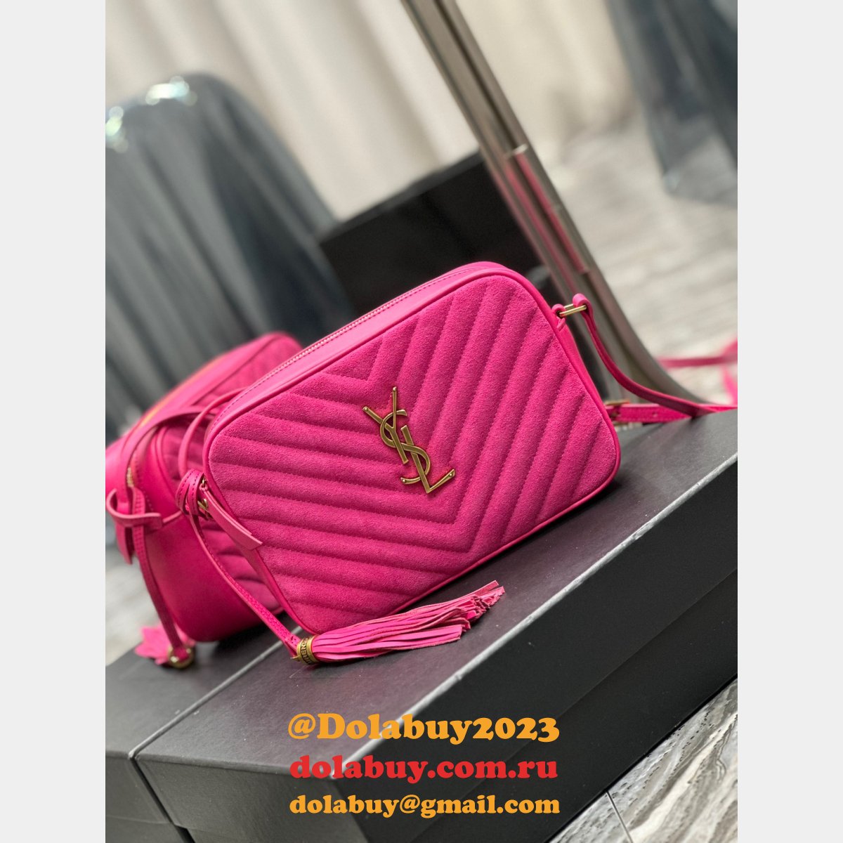 Saint Laurent 520534 Perfect Lou Camera Shoulder Cheap Bag