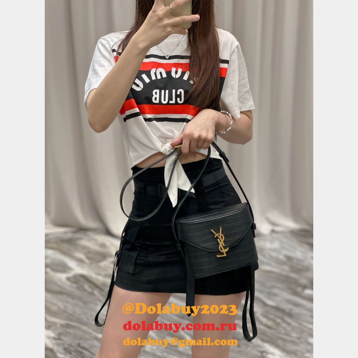 YSL Designer Replica 710080 High Quality Paris June Boite Bag