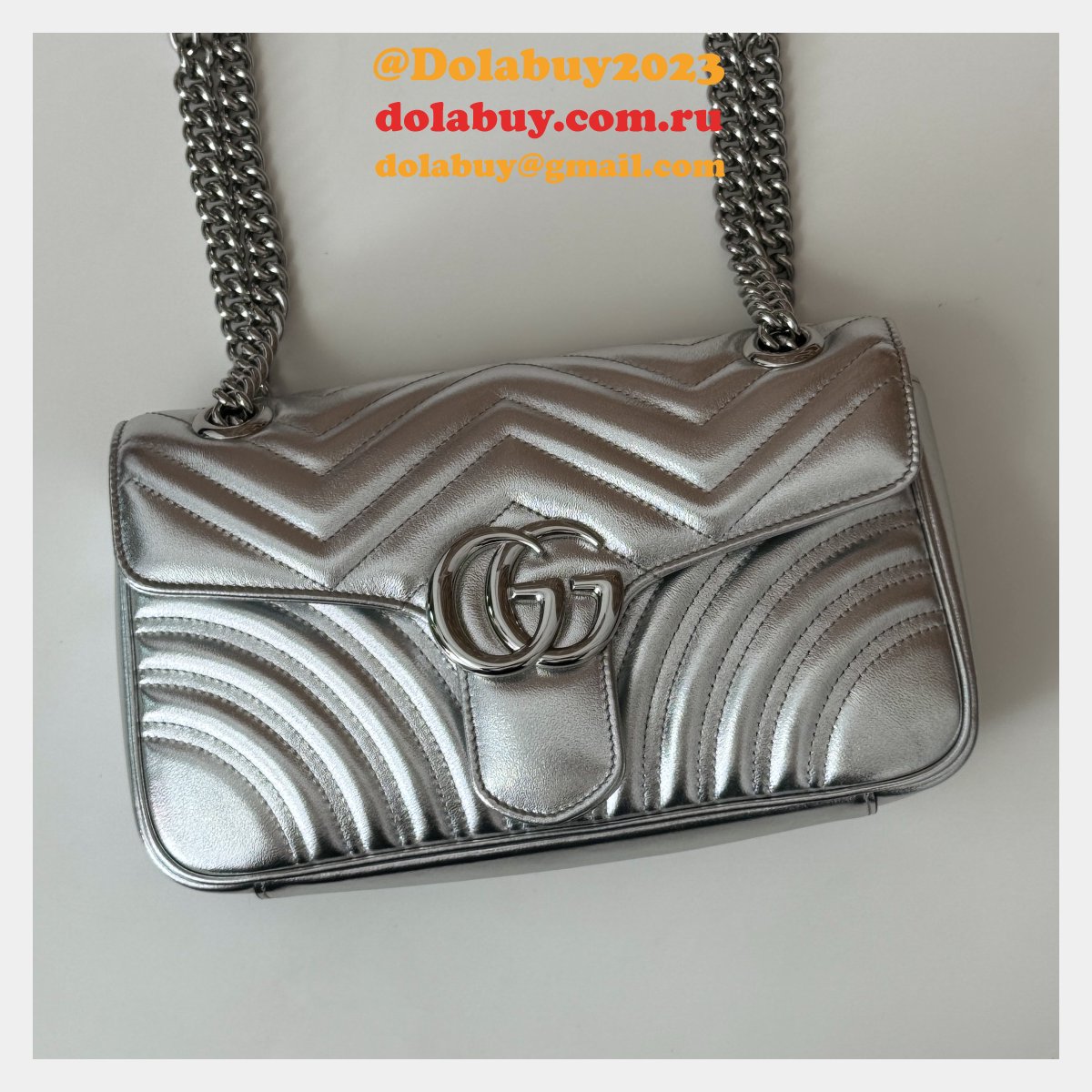 inspired G*u*i 443497 gg marmont small shoulder top quality bag