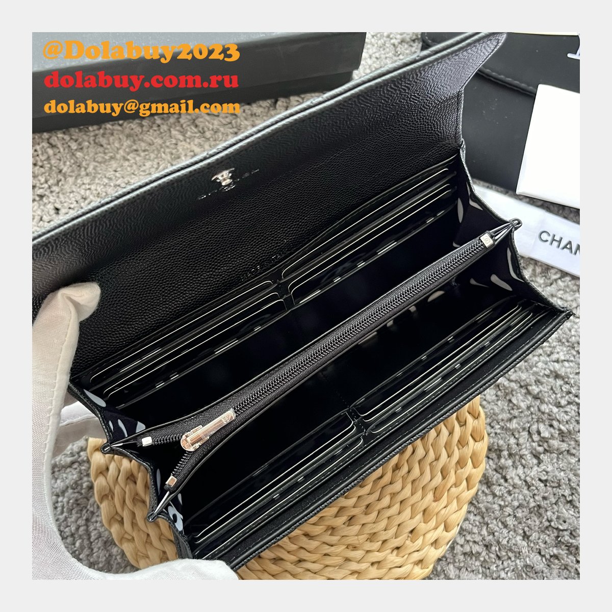 High Quality 7 Star Zipped Coin Purse AP3840 & AP3830 Replica Wallets