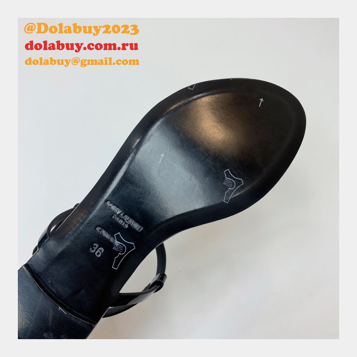 Top Quality SAINT LAURENT flat sandals