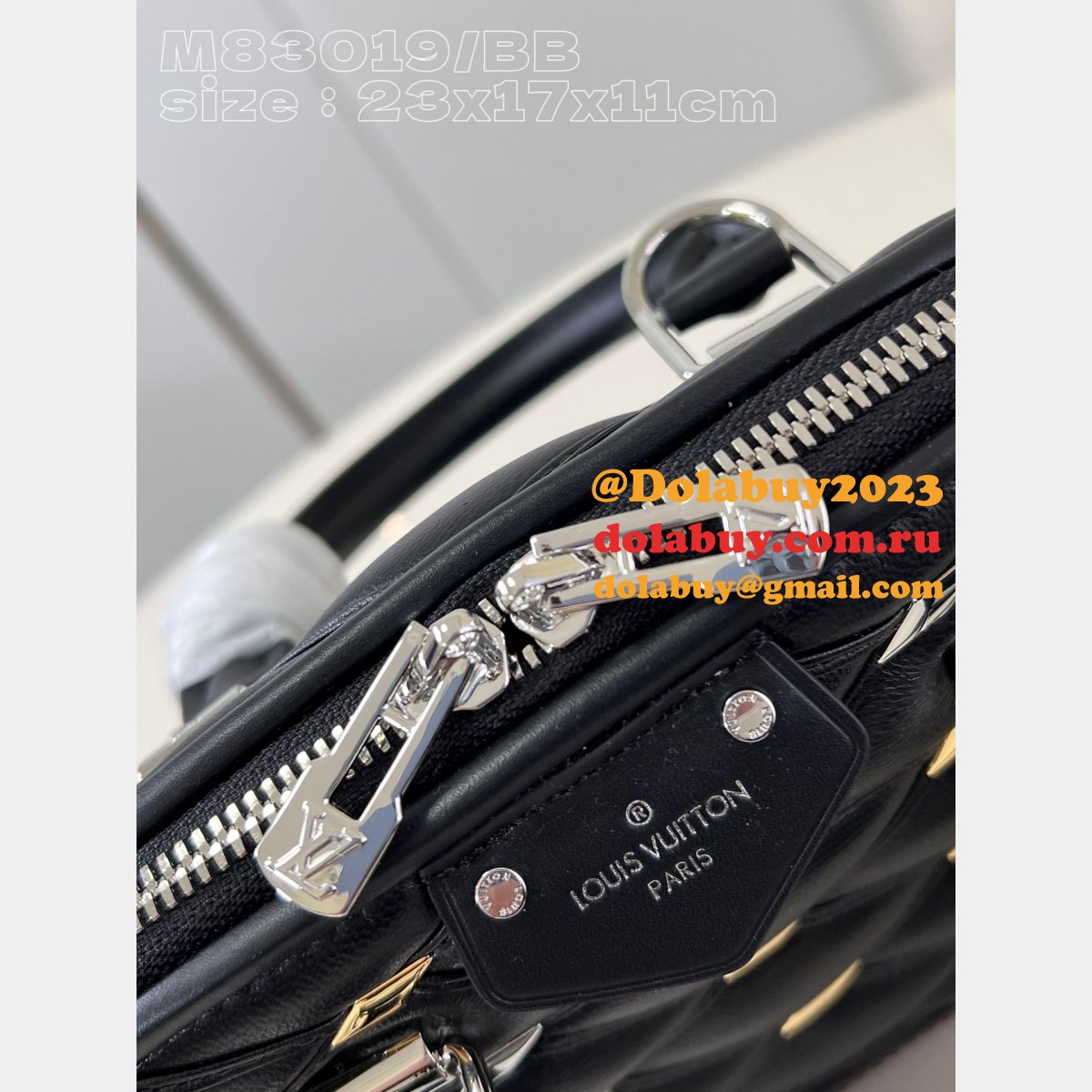 1:1 Mirror M83019 Nano Alma Malletage High Copy Louis Vuitton Black Bag