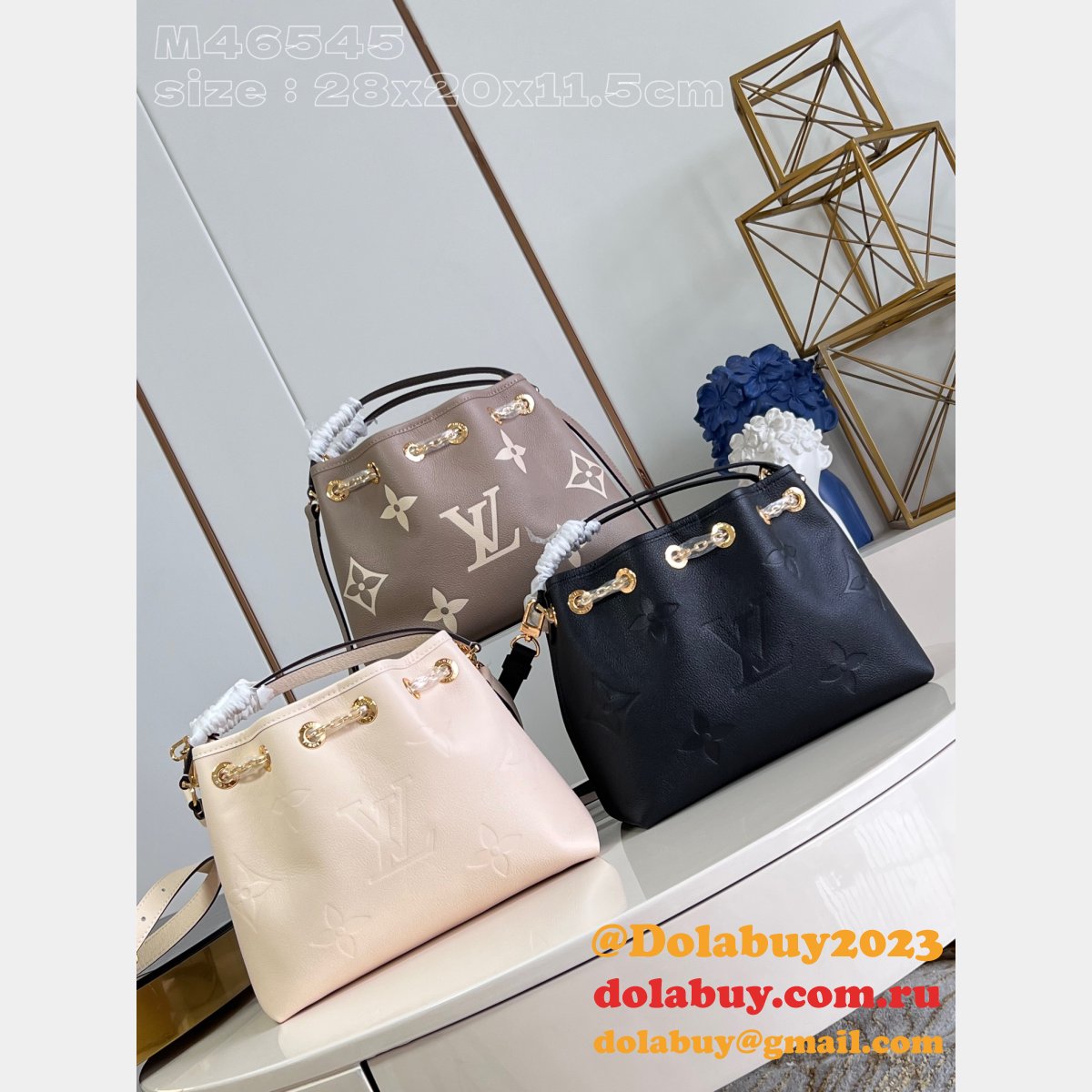 Louis Vuitton M46545 Replica Trianon Monogram Empreinte Bag