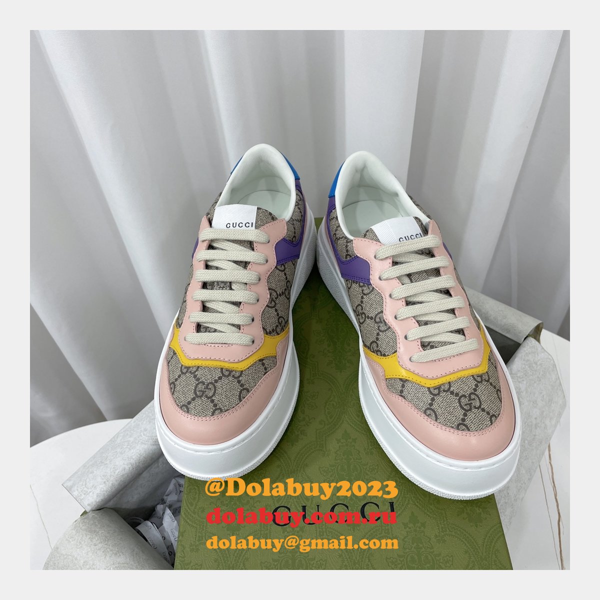 buy cheap designer replica gg couple platform G*u*i shoes