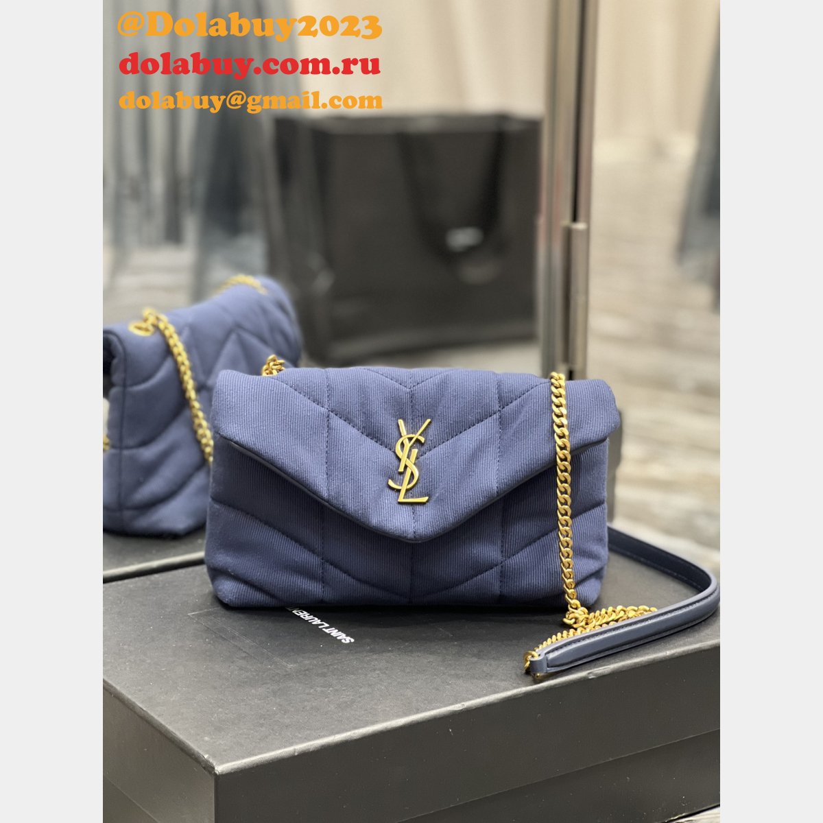 YSL Luxury Saint Laurent Replica 23/29cm Loulou Puffer 577476 Bag