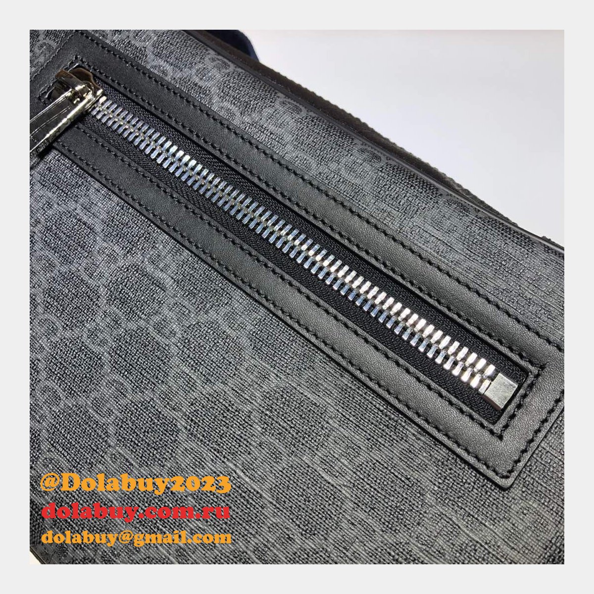 replica aaa+ G*u*i messengers gg black belt purses 478325 gg supreme