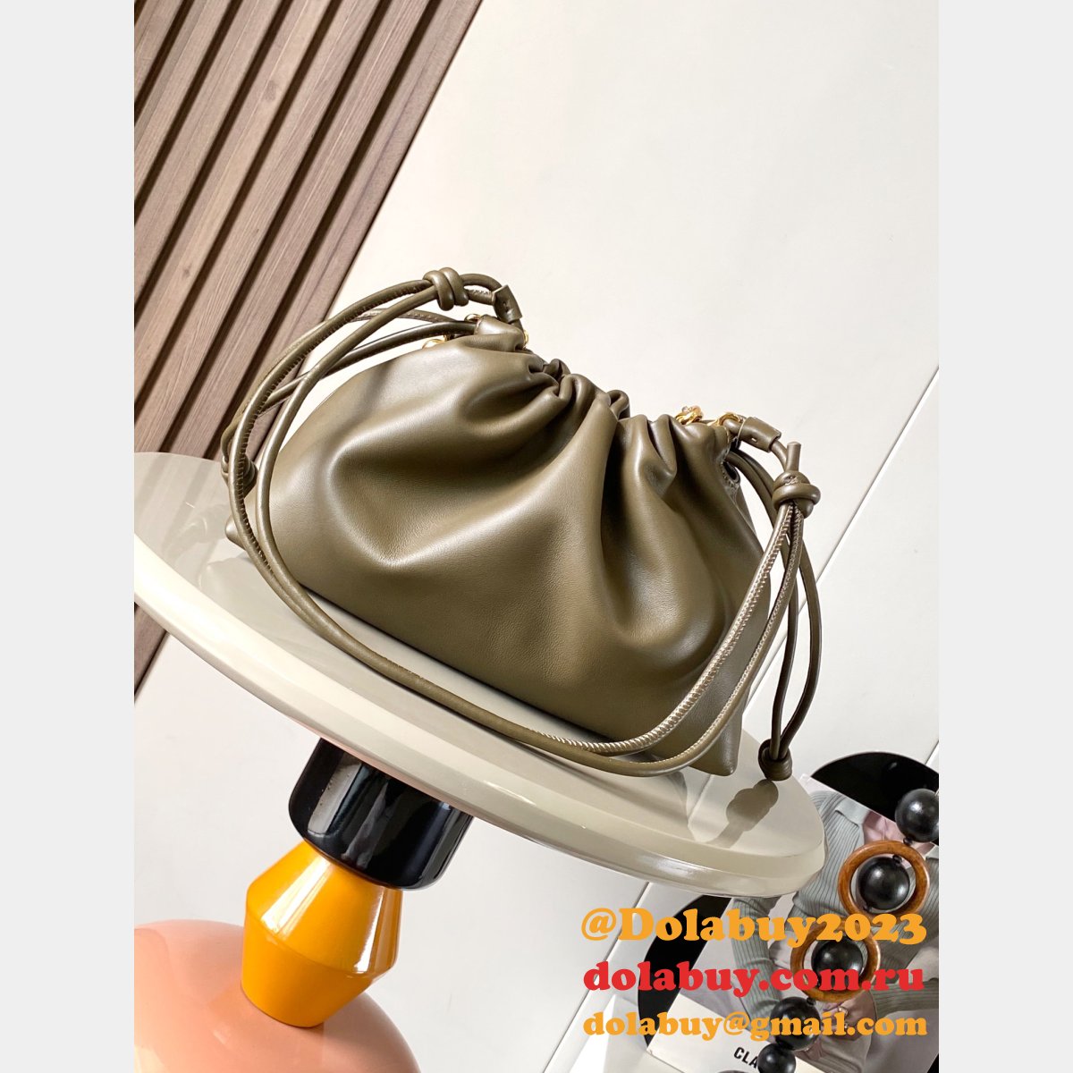 Replica Loewe MINI/Medium Flamenco Purse In Mellow Nappa Lambskin