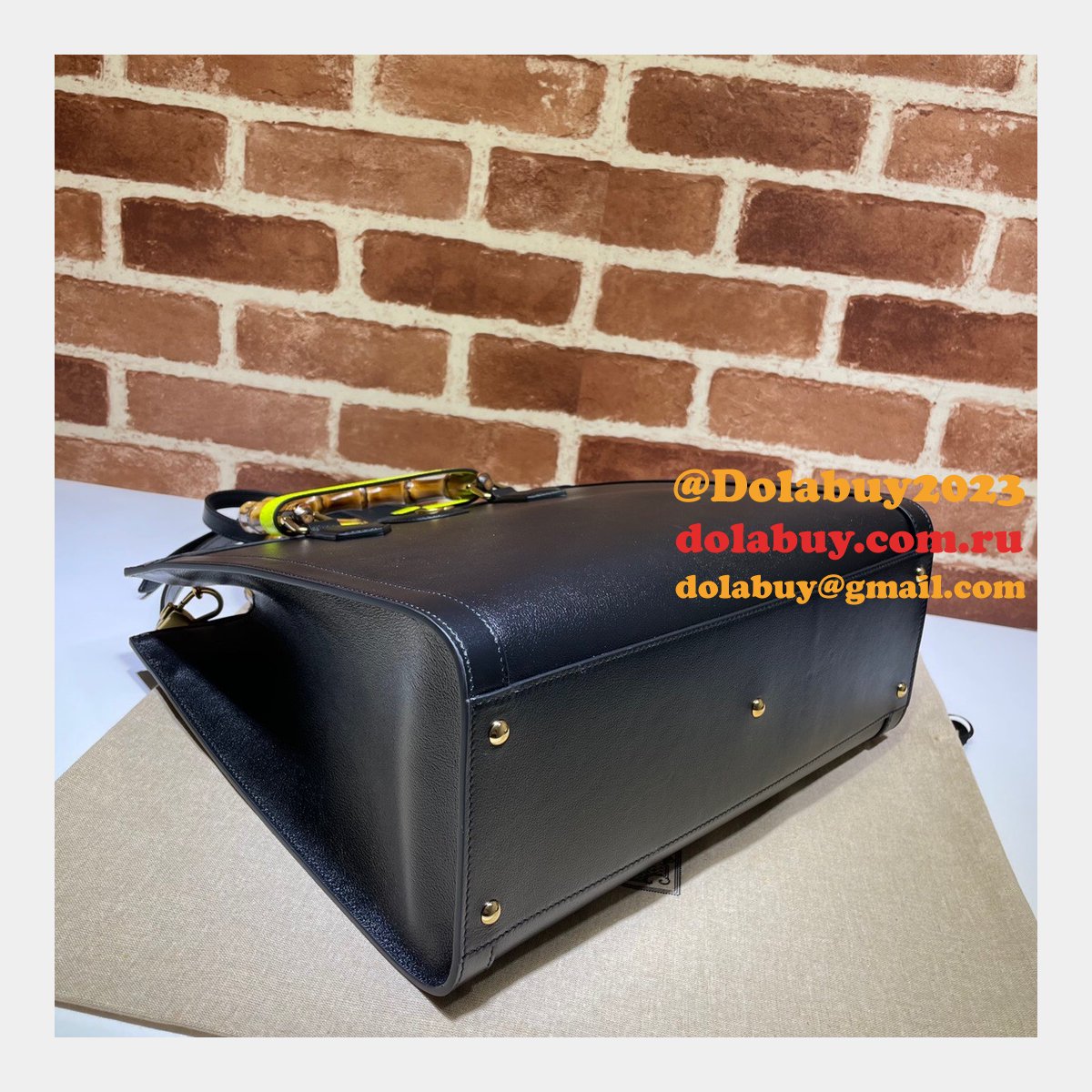 G*u*i best quality designer replica diana medium tote leather bag