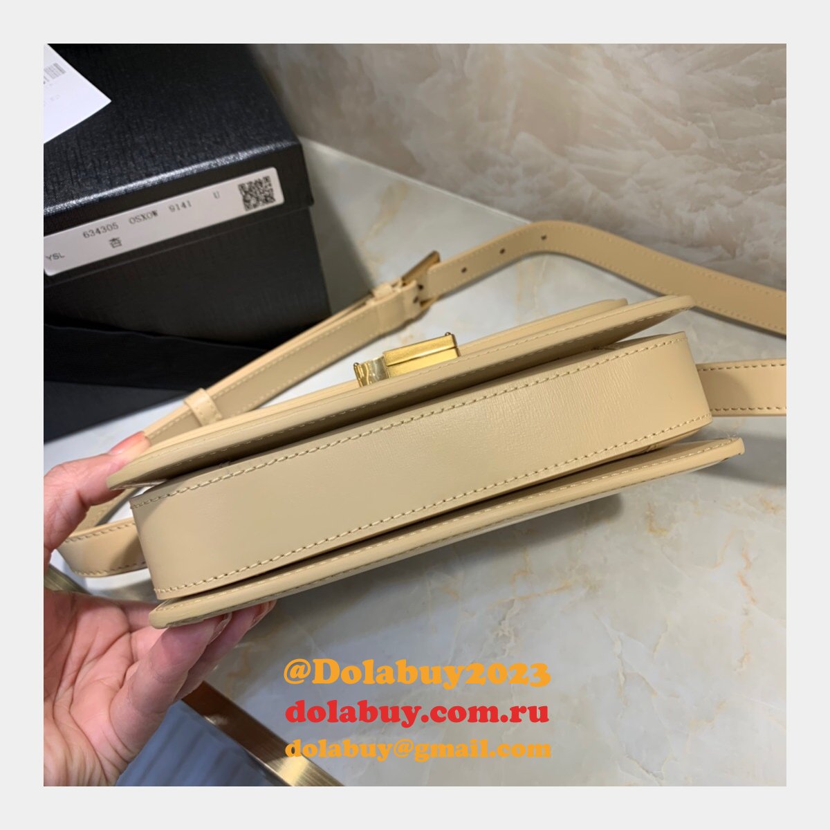 Saint Laurent YSL Solferino Replicas 634306 Satchel Leather