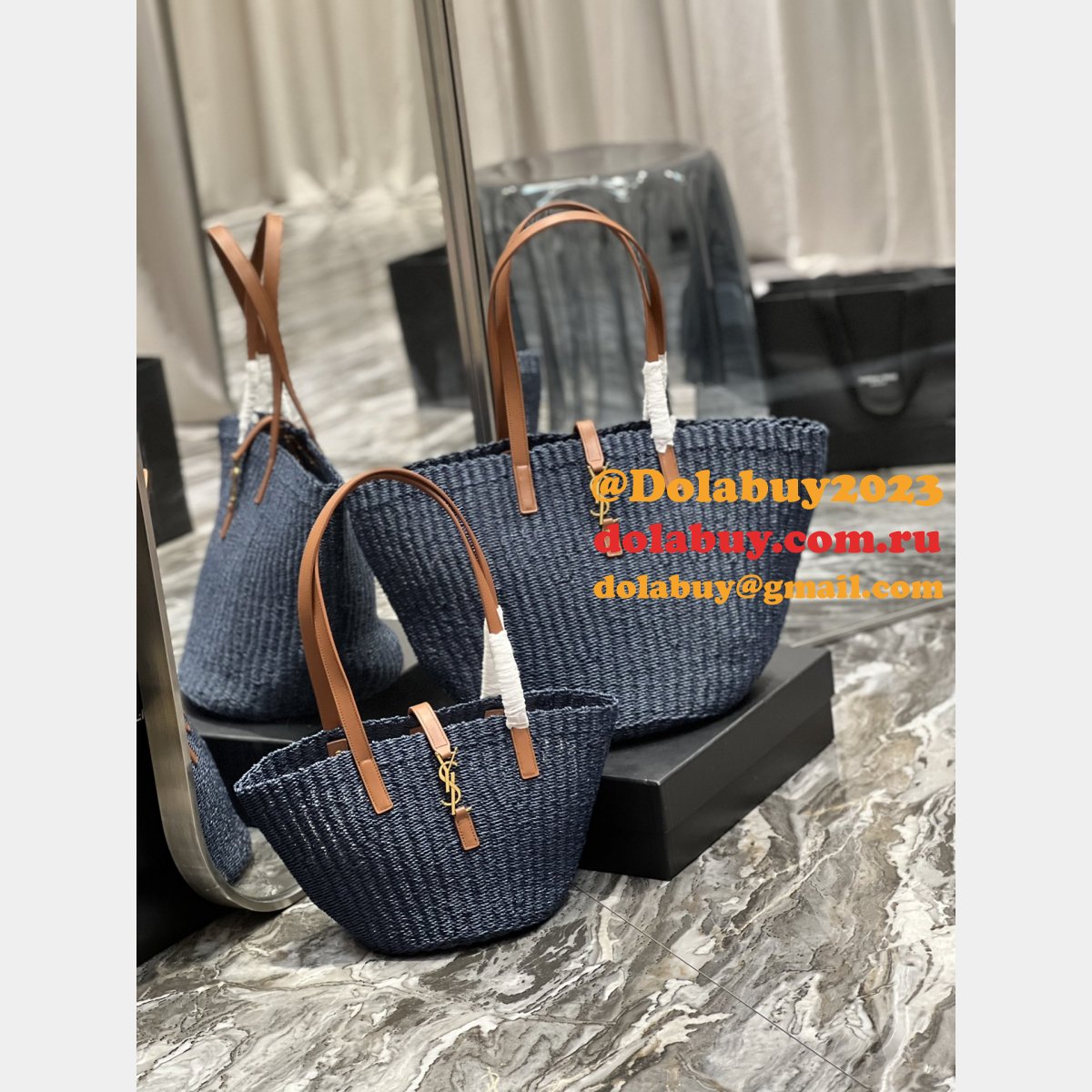 Food Basket Tote 1:1 Mirror 685618/688221 High Quality YSL Replicas Bag