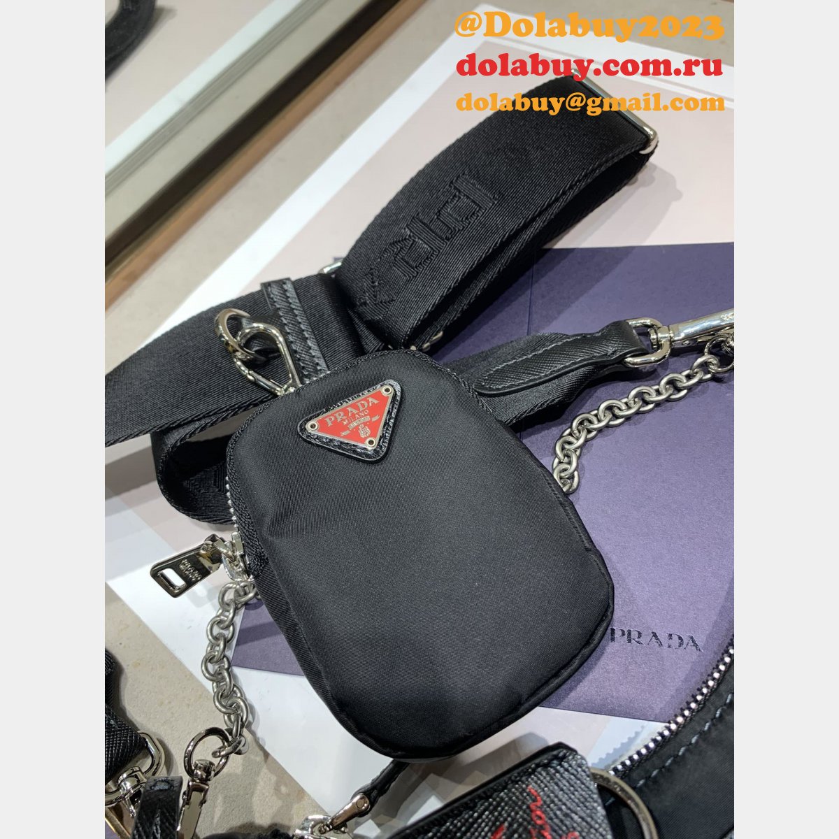 AAA+ Prada Tessuto Nylon Hobo Replica 475660 Bag