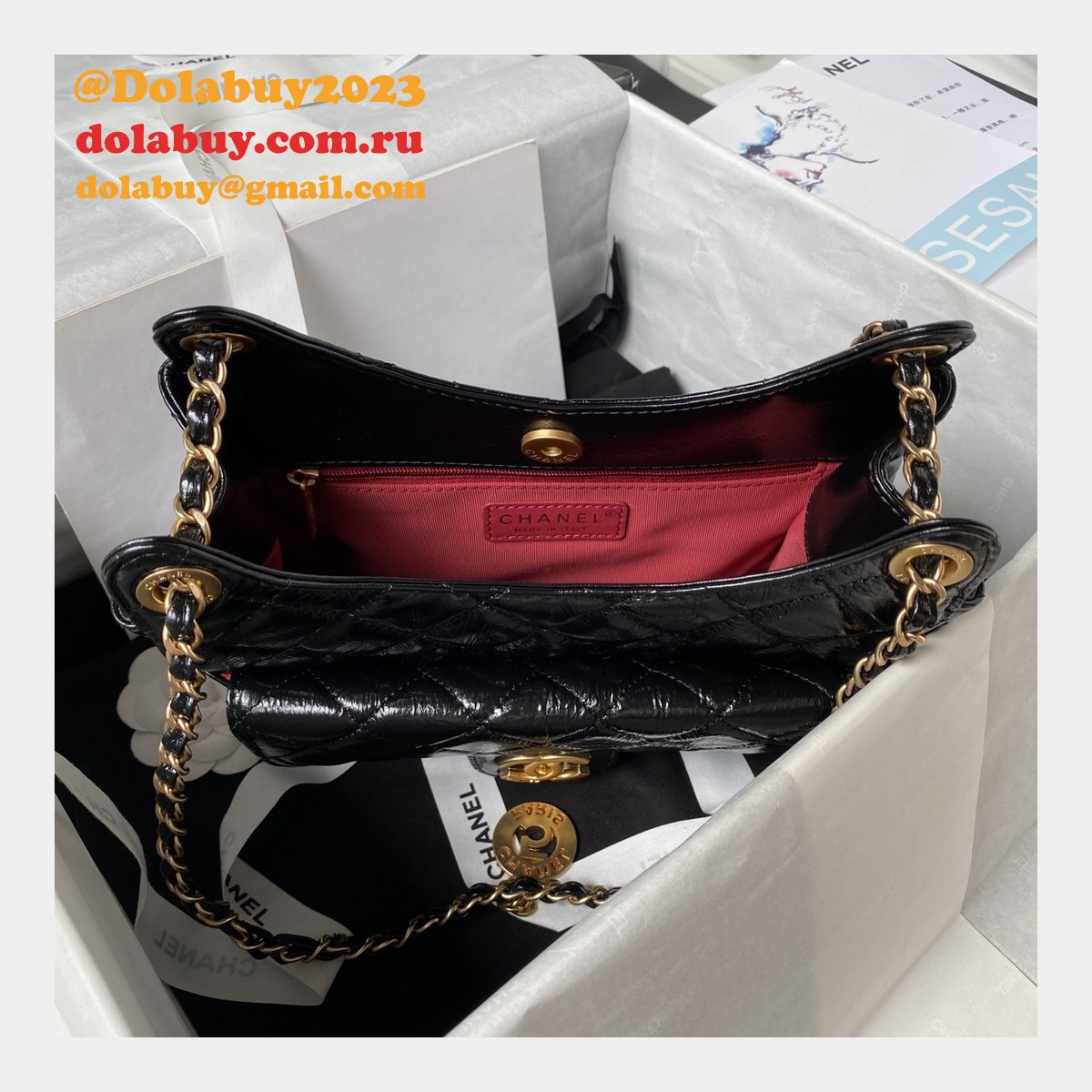 The Best High Quality AS4322 Hobo Shiny Replica Handbag