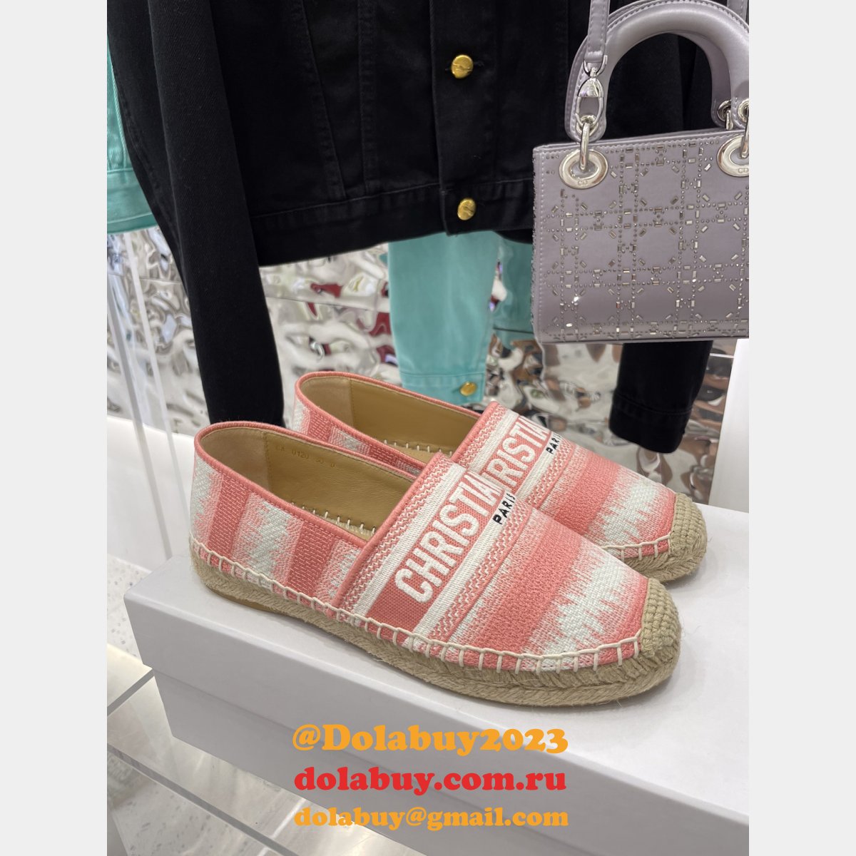 UK Replica Christian Dior Fisherman Embroidery Shoes