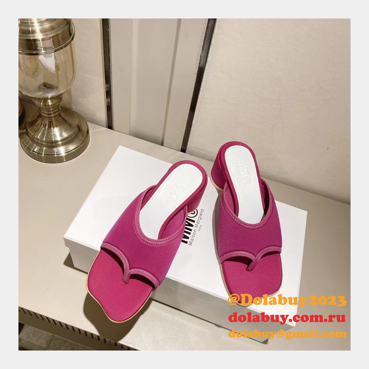 best deals dolabuy replica ma*s*n Ma*i*la mm6 flip flops products