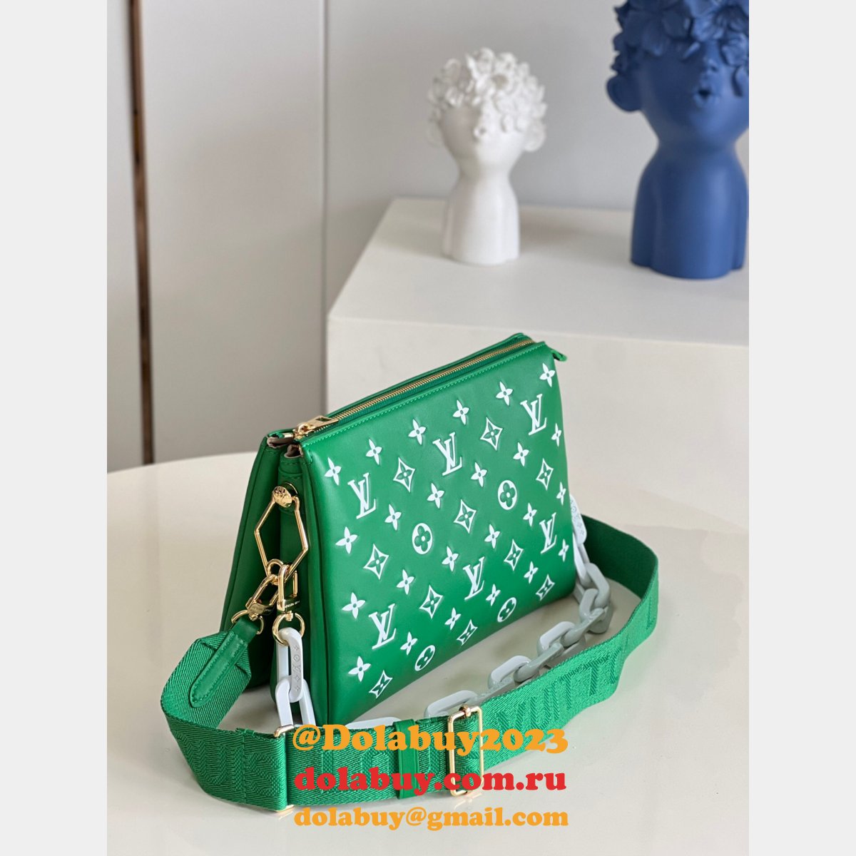 Buy Replica Louis Vuitton Coussin PM H27 China M57790 Green Bag For Sale