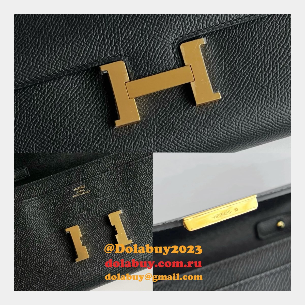 Luxury hermes constance to go epsom H clutch