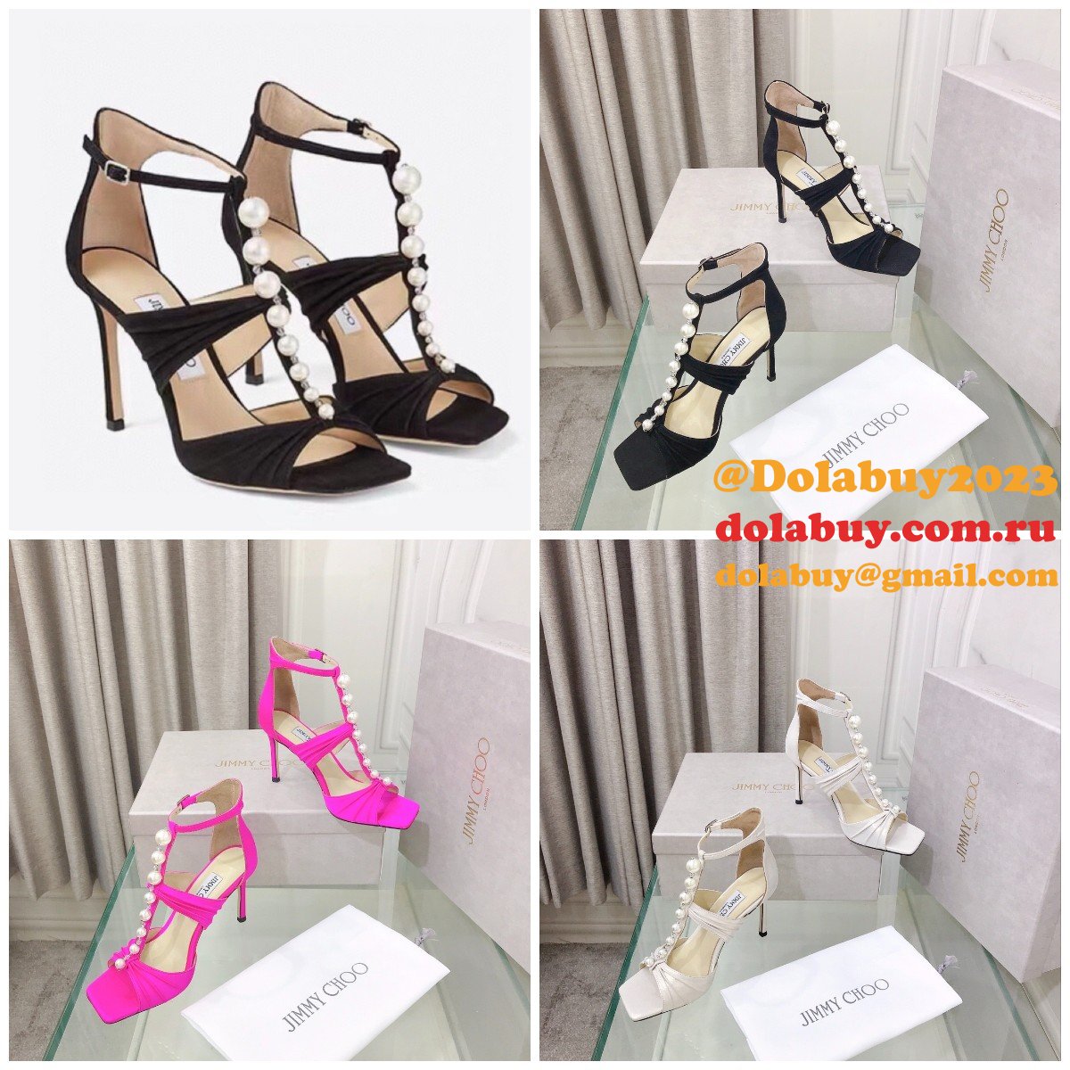 Suede Sandals Aura 95 Fake Jimmy Choo Heel: 8.5 cm Shoes