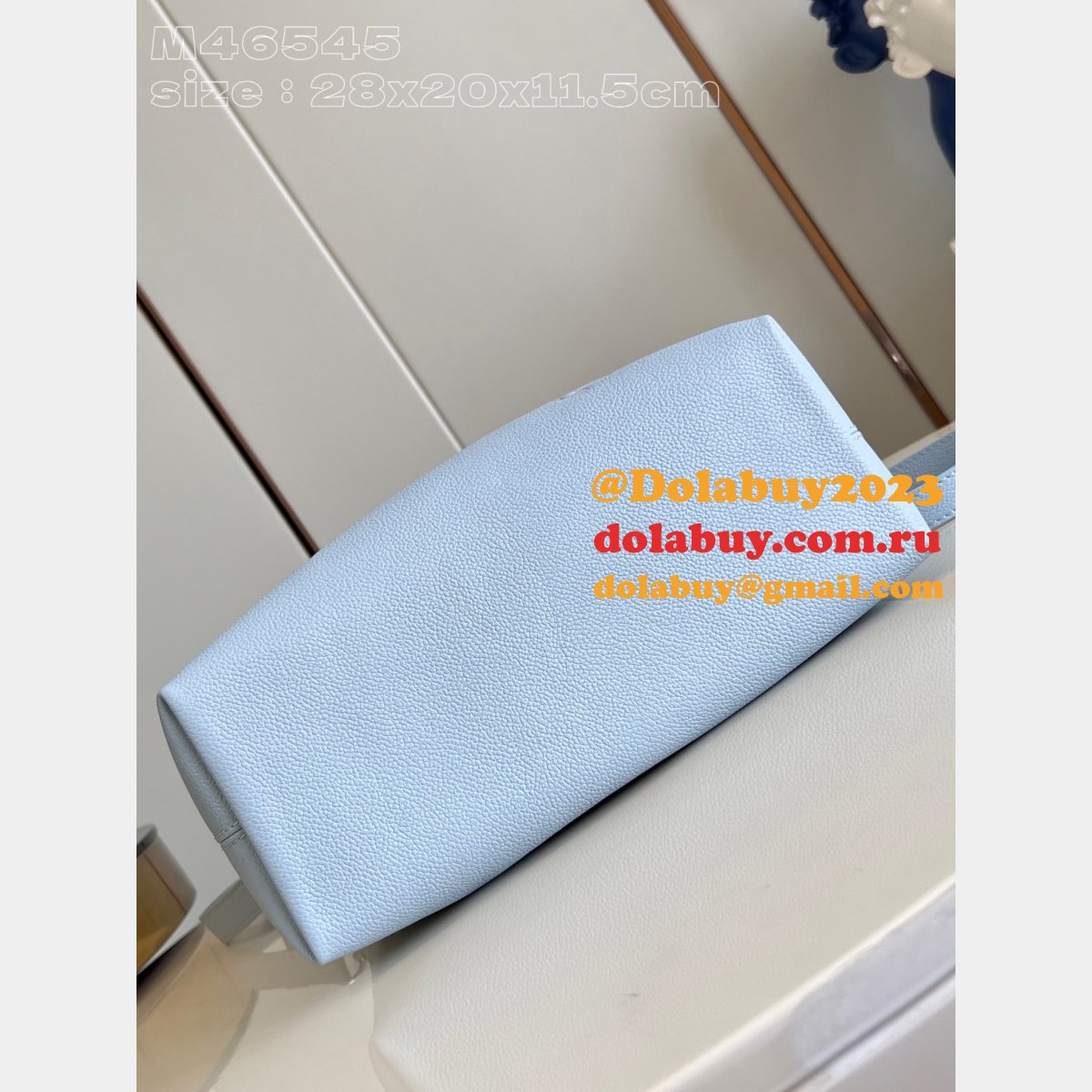 Louis Vuitton Designer Inspired M46545 Monogram Empreinte Blue Bag