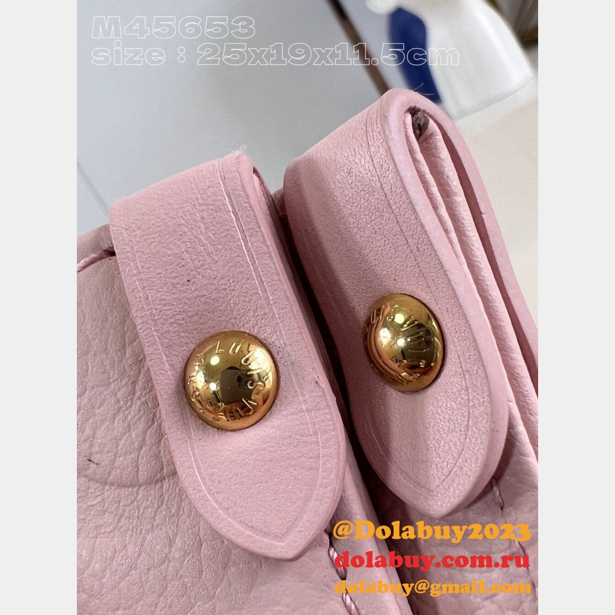 Wholesale M47135 Onthego Designer Copy Louis Vuitton Dolabuy Pink Bags