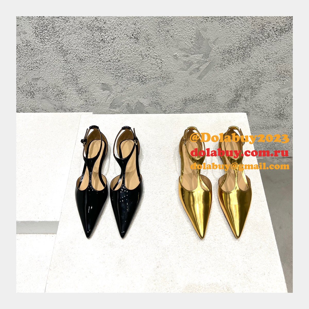 Bottega Veneta Replica Flat Pointed Toe Sandals Shoes