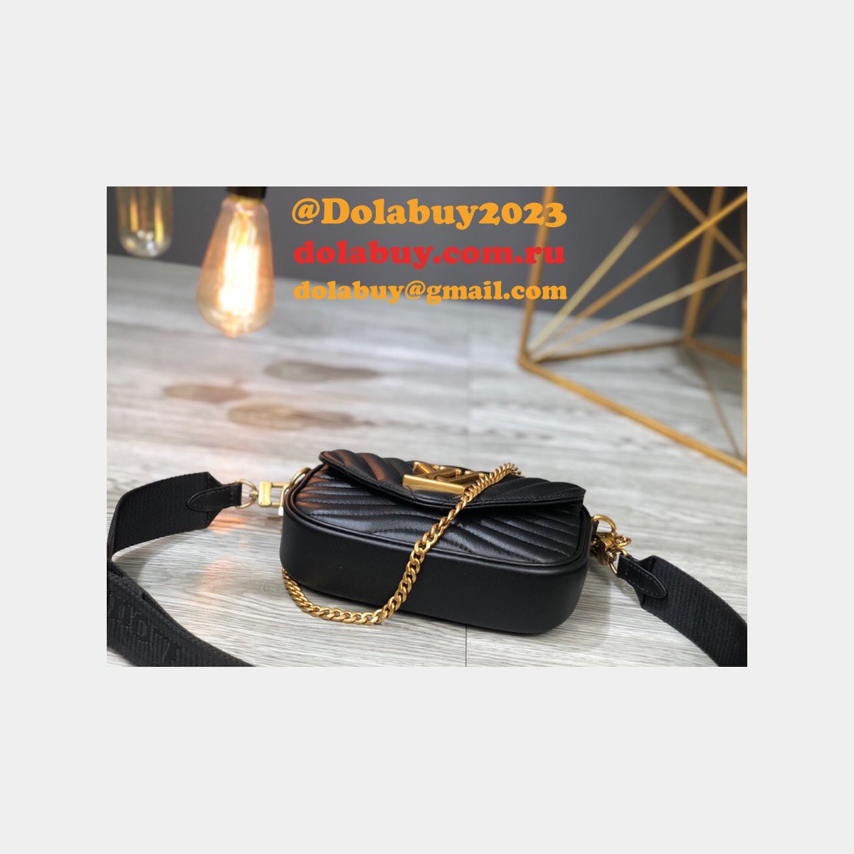 Louis Vuitton Replica M56461/M57864 New Wave Multi Pochette  Leather Crossbody