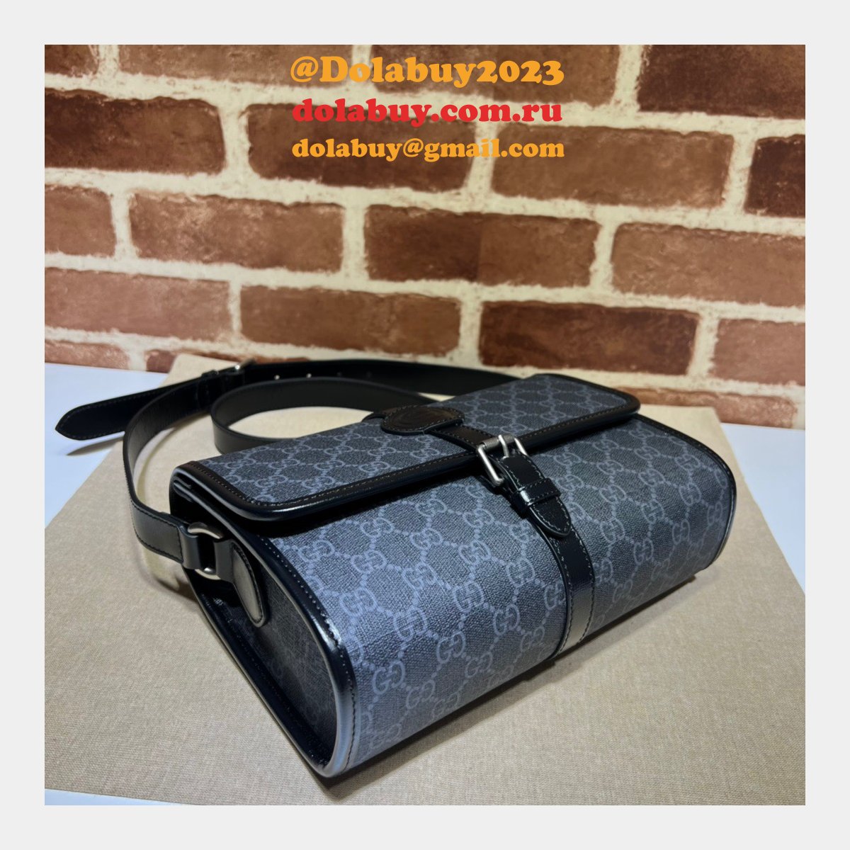 G*u*i 745679 gg messenger fashion interlocking g high replica bag