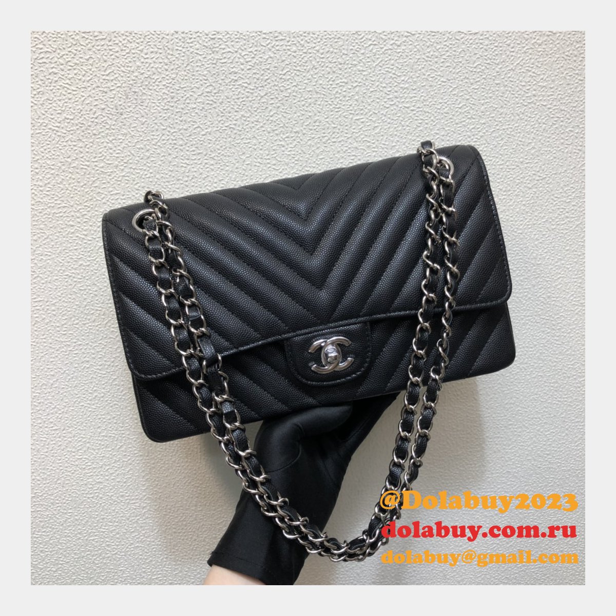 Top Quality CC CF1112  V CLASSICAL HANDBAG 25.5cm