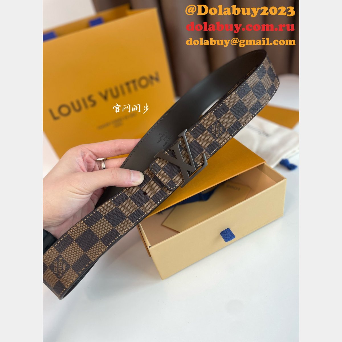 Wholesale Top Louis Vuitton Designer Belts 40MM