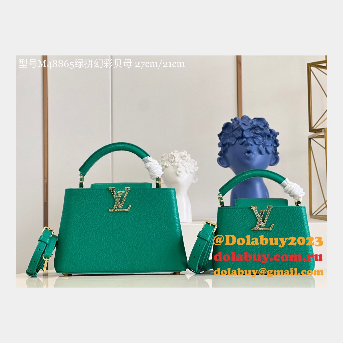 Louis Vuitton Perfect Capucines Structured Crossbody Satchels M48865 Fake